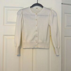 Crewcuts cream cardigan size large (10-11)